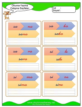 s sesi Grubu Çalışma Sayfaları